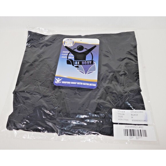 The Biggest Loser Shaping Brief with Satin Detail ~ Black - Picture 1 of 3